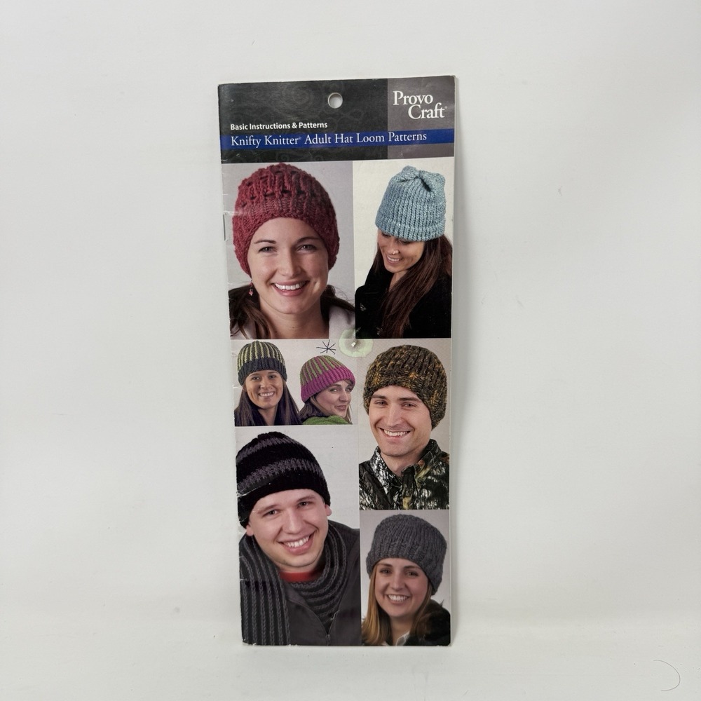Provo Craft -Knifty Knitter Adult Hat Loom Patterns Instructions & Patterns 2008